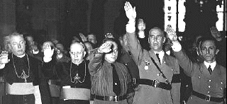 Goebbels with
                                                          Clergy